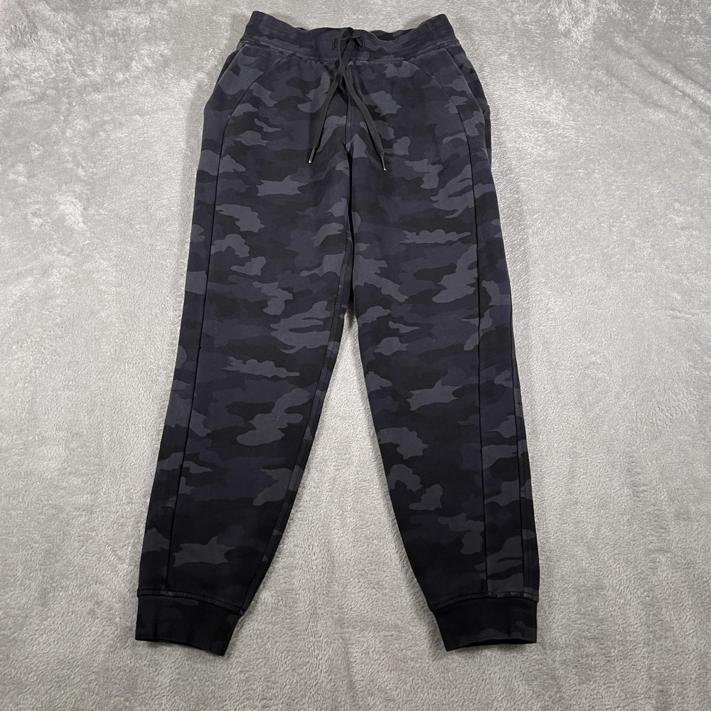 Lululemon Joggers Womens 6 Heritage 365 Deep Coal Camo Scuba High Rise